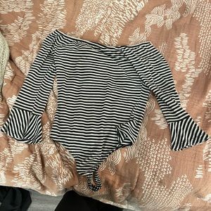 LA hearts off shoulder shirt